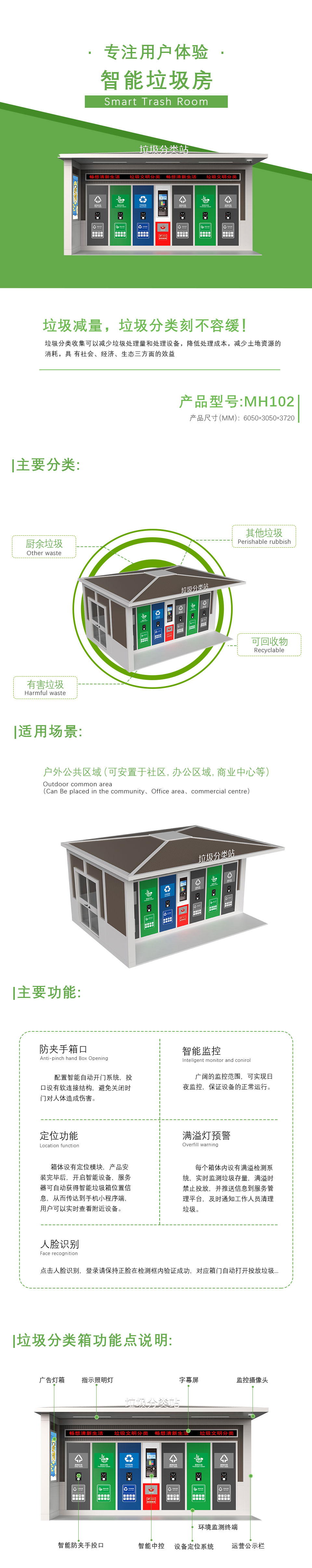 智能(néng)垃圾分(fēn)類站 智能(néng)垃圾分(fēn)類站