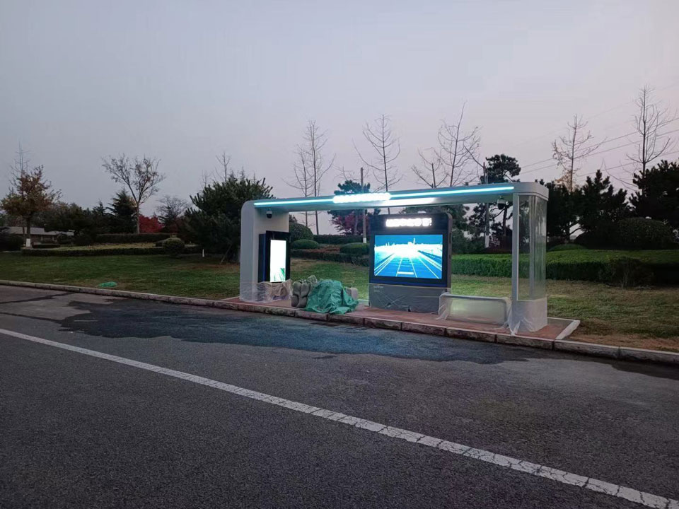 青島候車(che)亭安(an)裝(zhuang)圖
