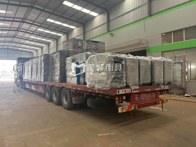 2023.11.16美城(cheng)街(jiē)具(ju)供應新(xin)疆哈密候車(che)亭髮(fa)貨記錄